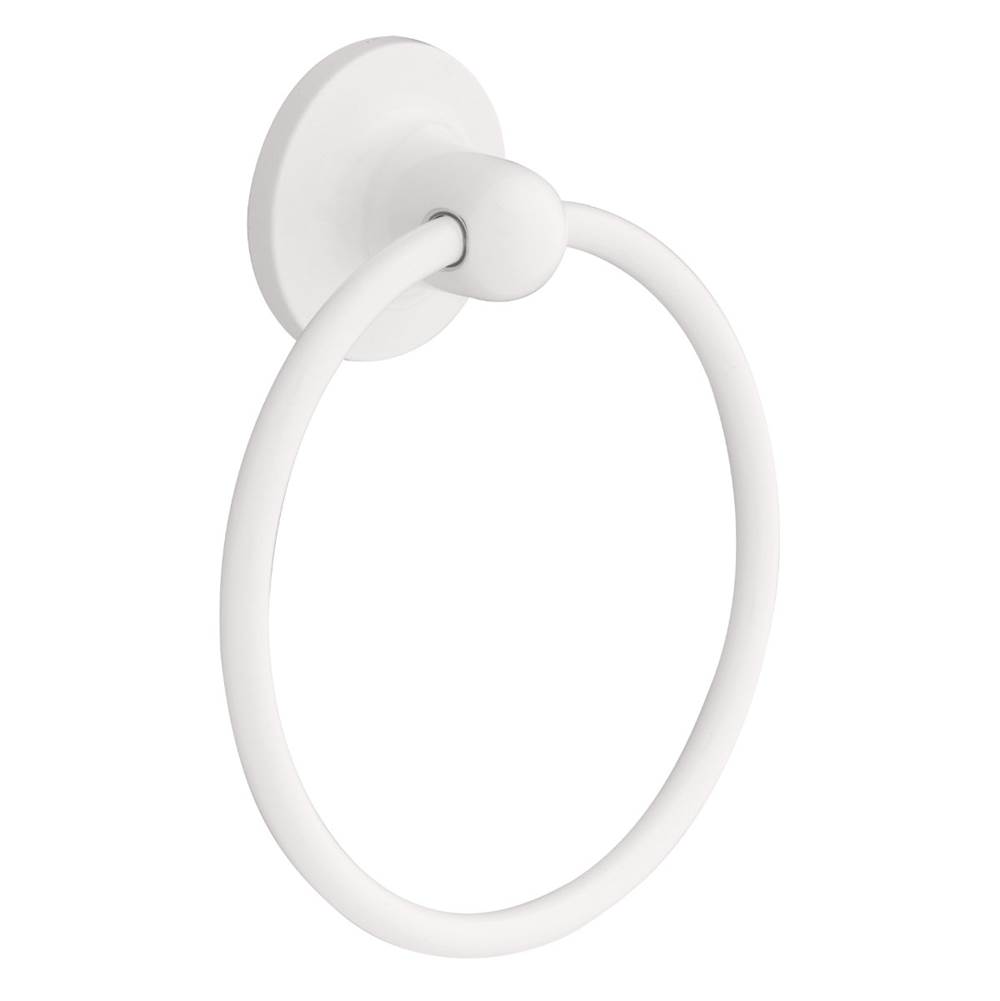 Franklin Brass Astra Towel Ring, White