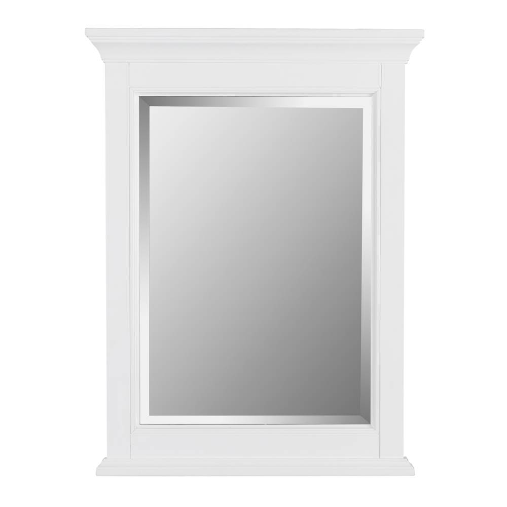 CRAFT + MAIN Brantley 24'' Framed Beveled Mirror, White
