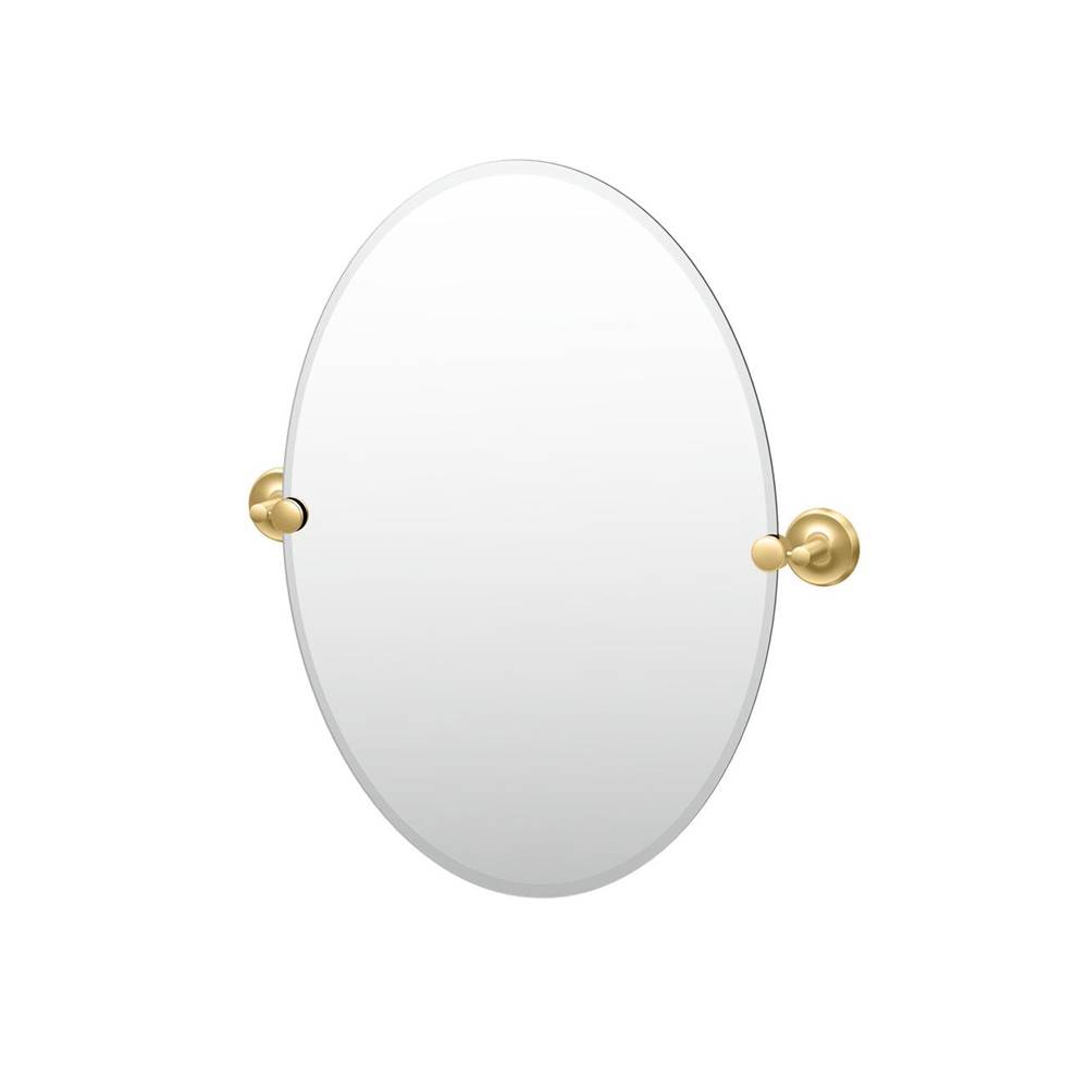 Gatco Designer II 26.5''H Oval Mirror Brass