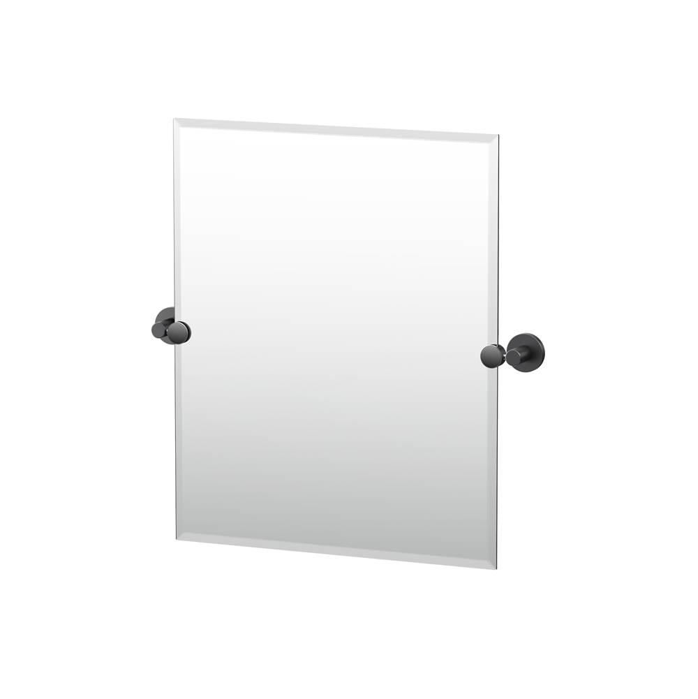 Gatco Reveal 24''H Rectangle Mirror Matte Black