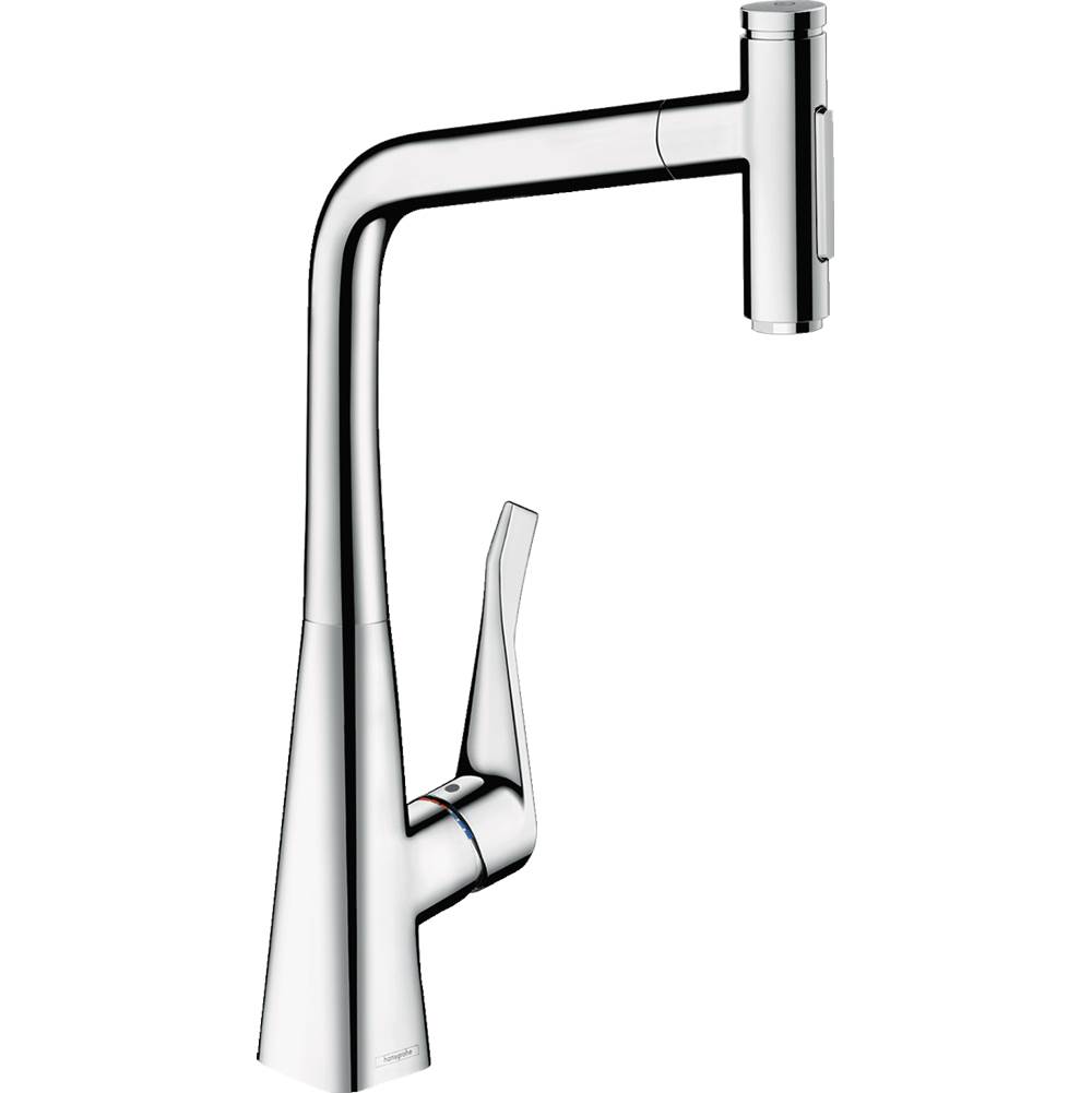 Hansgrohe Metris Select HighArc Kitchen Faucet, 2-Spray Pull-Out, 1.75 GPM in Chrome