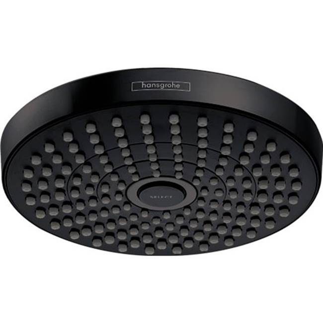 Hansgrohe Croma Select S Showerhead 180 2-Jet, 2.5 GPM  in Matte Black
