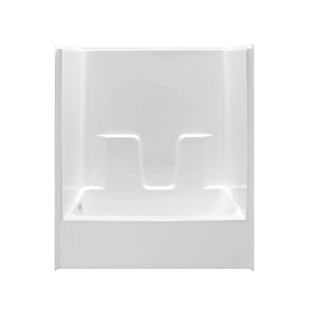 Hamilton Bathware Alcove AcrylX 33 x 60 x 75 Tub Shower in White G6032TSCS