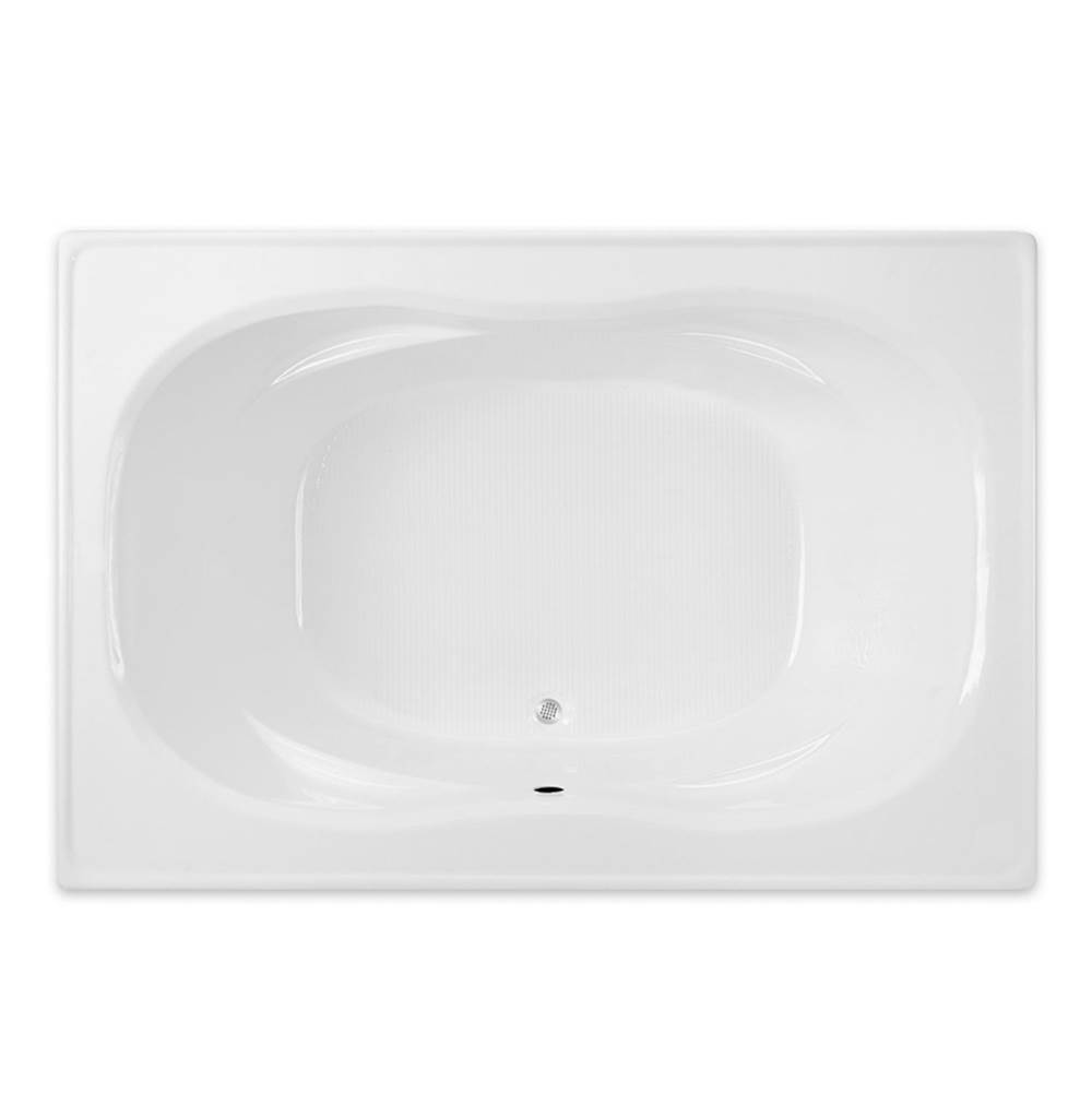 Hamilton Bathware Drop-in AcrylX 71 x 47 x 23 Bath in White Granite G4872TO