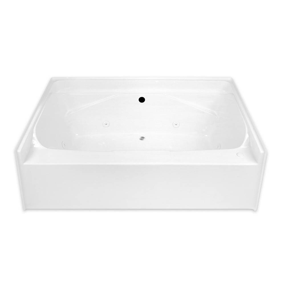Hamilton Bathware Alcove AcrylX 72 x 41 x 24 Bath in White Granite G7224TOC