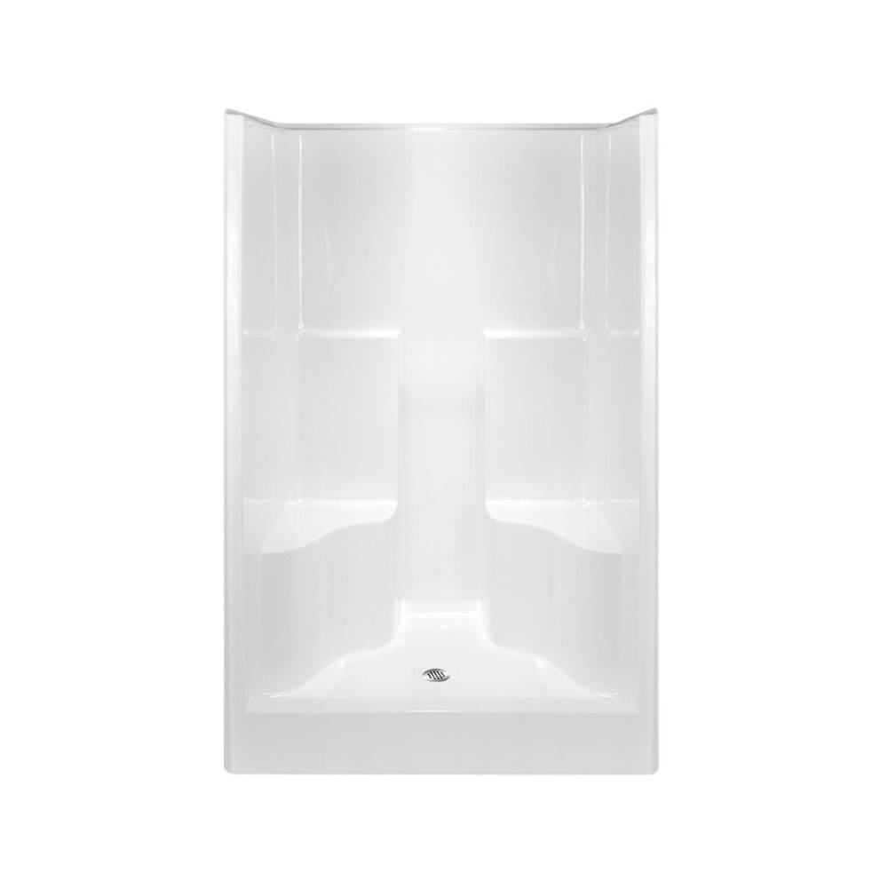 Hamilton Bathware Alcove AcrylX 37 x 48 x 75 Shower in White Granite G4875SH2S