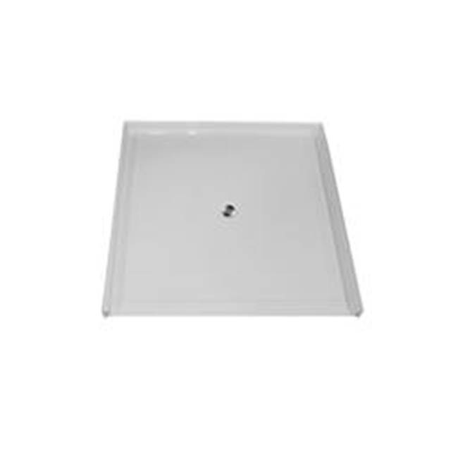 Hamilton Bathware AcrylX Shower Base in White MPB 6060 BF 1.125 C