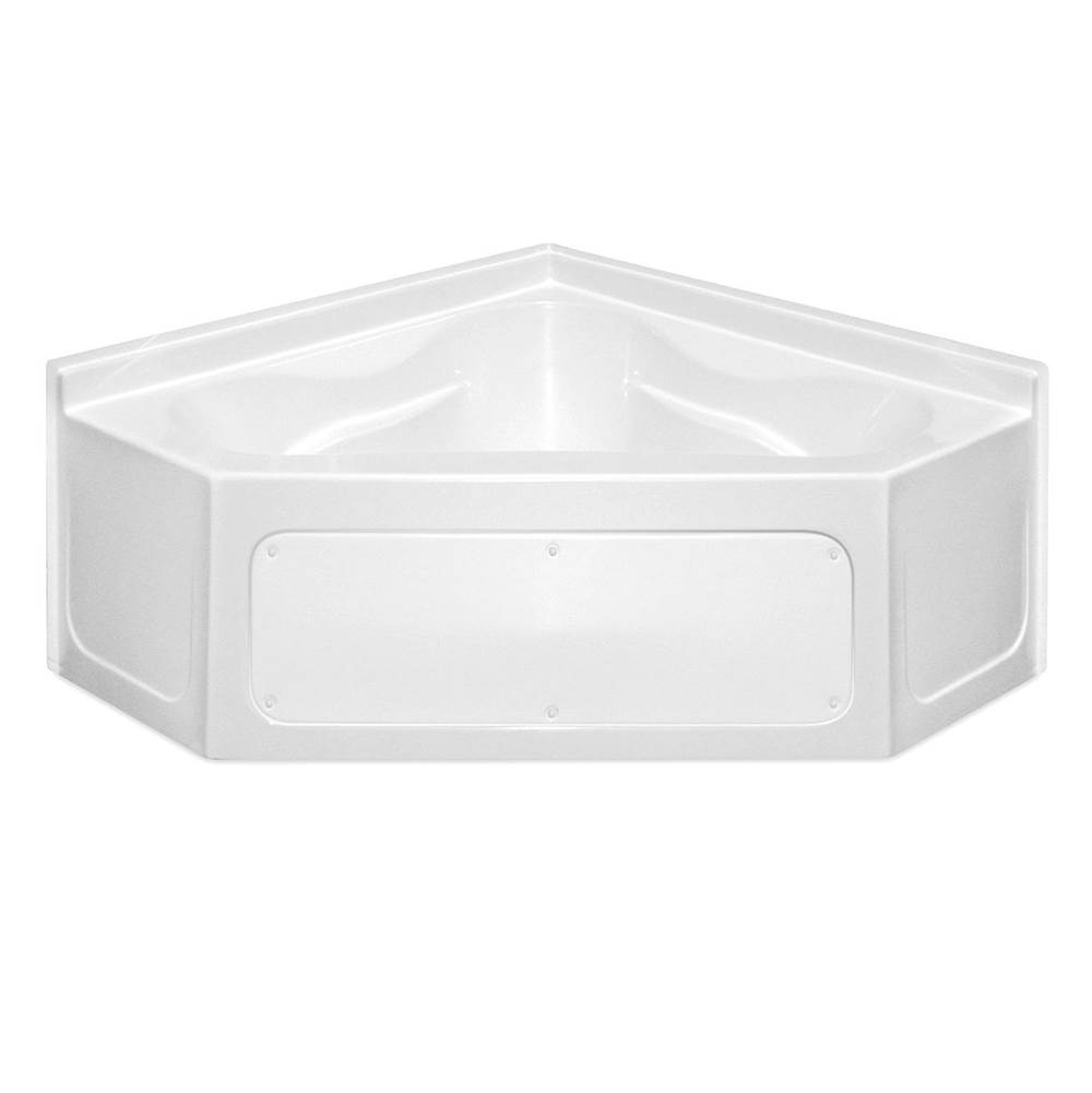 Hamilton Bathware Corner AcrylX 59 x 59 x 25 Bath in White Granite G6060RS