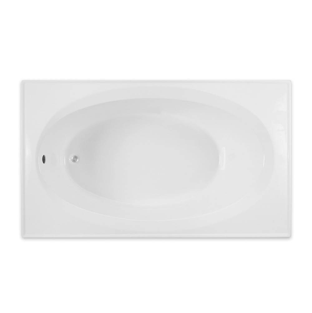 Hamilton Bathware Drop-in AcrylX 72 x 42 x 22 Bath in Ice Grey G4272TO