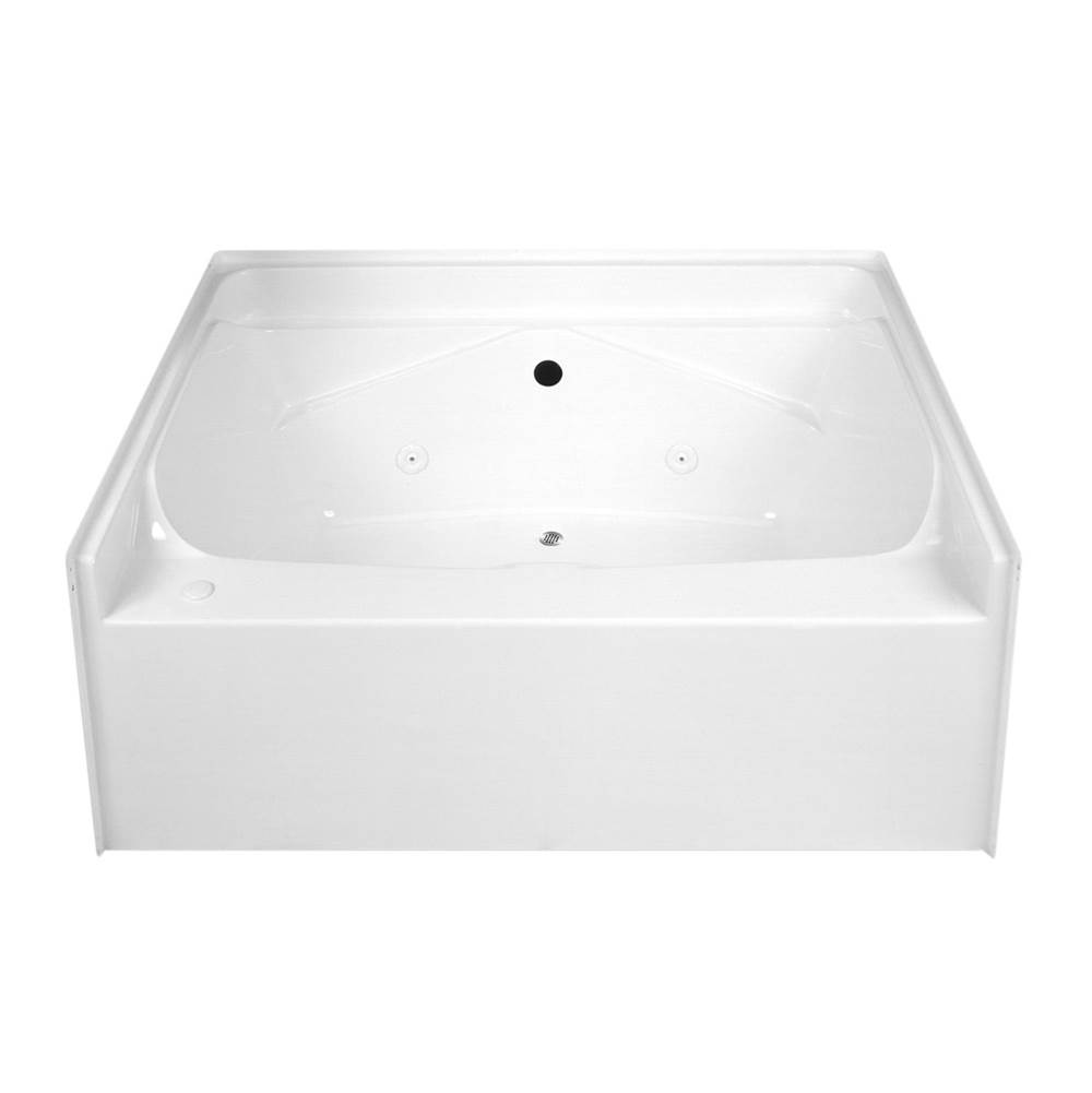 Hamilton Bathware Alcove AcrylX 59 x 41 x 24 Bath in Silver G6024TO