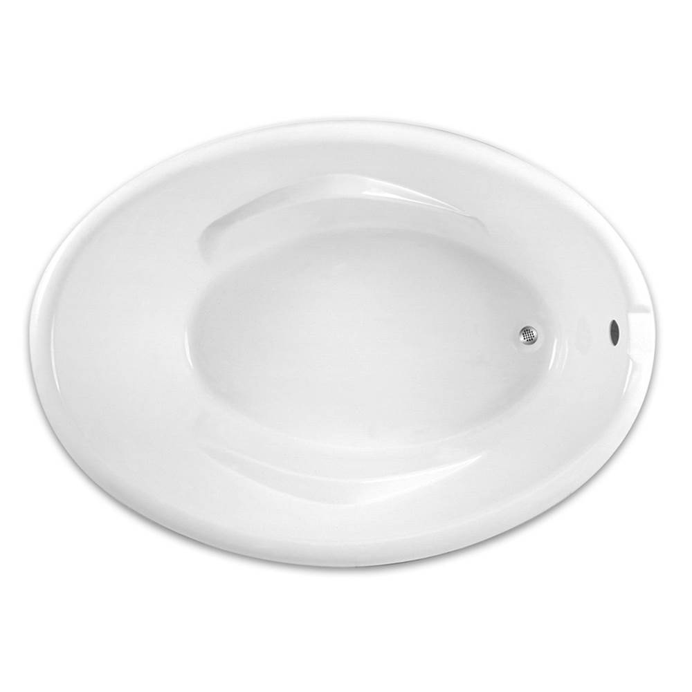Hamilton Bathware Drop-in AcrylX 59 x 41 x 22 Bath in Silver G4260OV