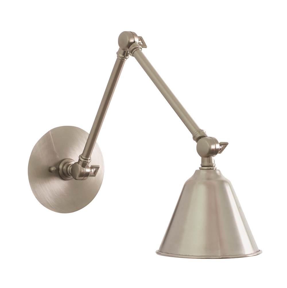 House Of Troy Library Adjustable LED Lamp in Satin Nickel