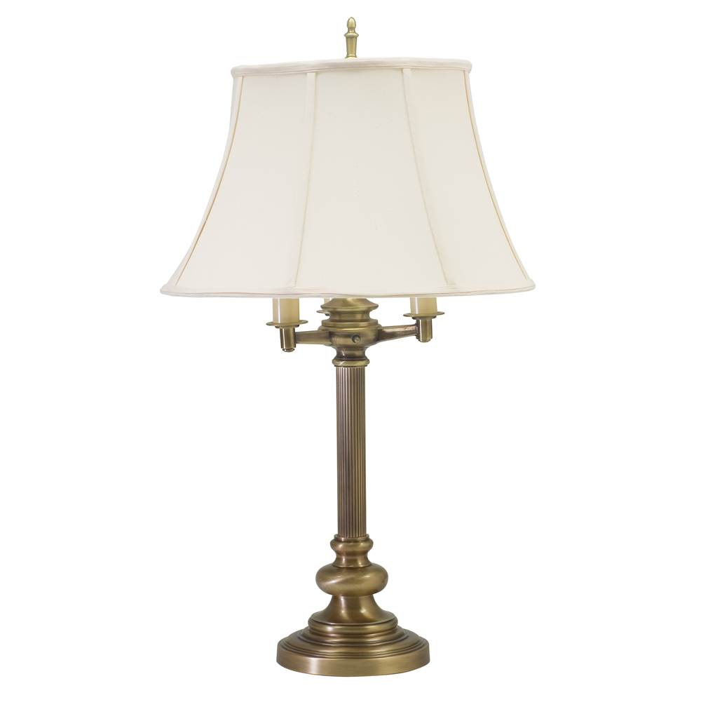 House Of Troy Newport 30'' Antique Brass Six-Way Table Lamp