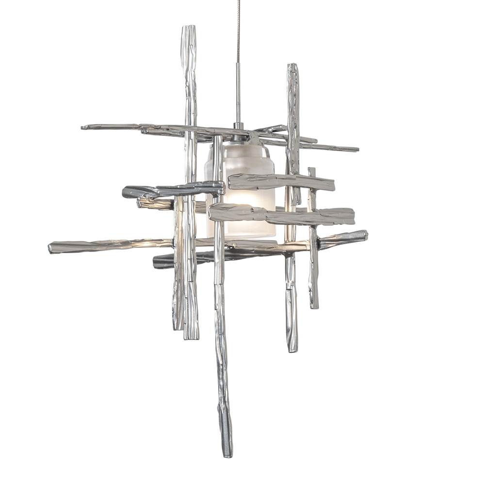 Hubbardton Forge Tura Frosted Glass Low Voltage Mini Pendant, 161185-SKT-STND-86-YC0305