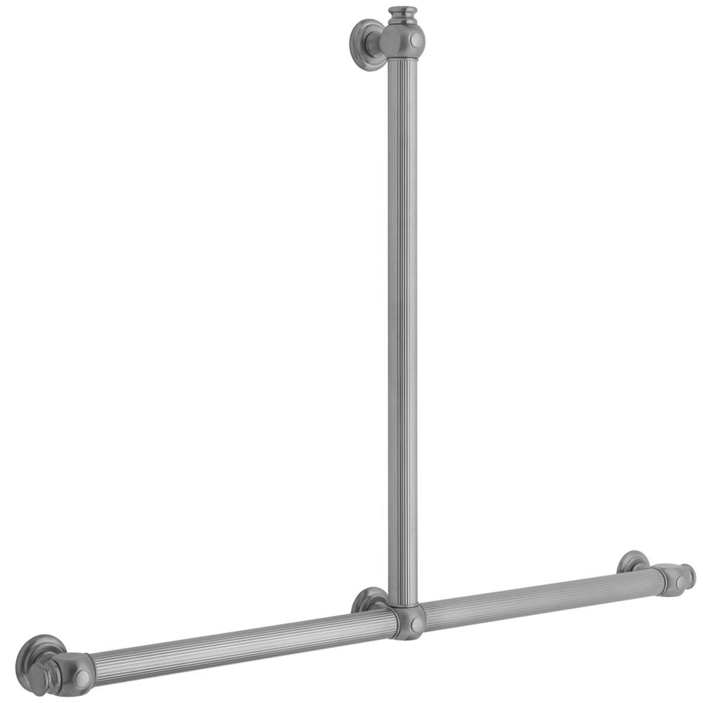 Jaclo T61 Reeded with End Caps 24H x 32W T Grab Bar
