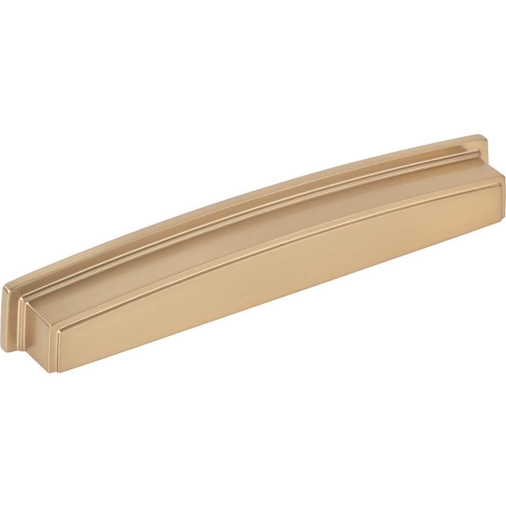 Jeffrey Alexander 192 mm Center Satin Bronze Square-to-Center Square Renzo Cabinet Cup Pull