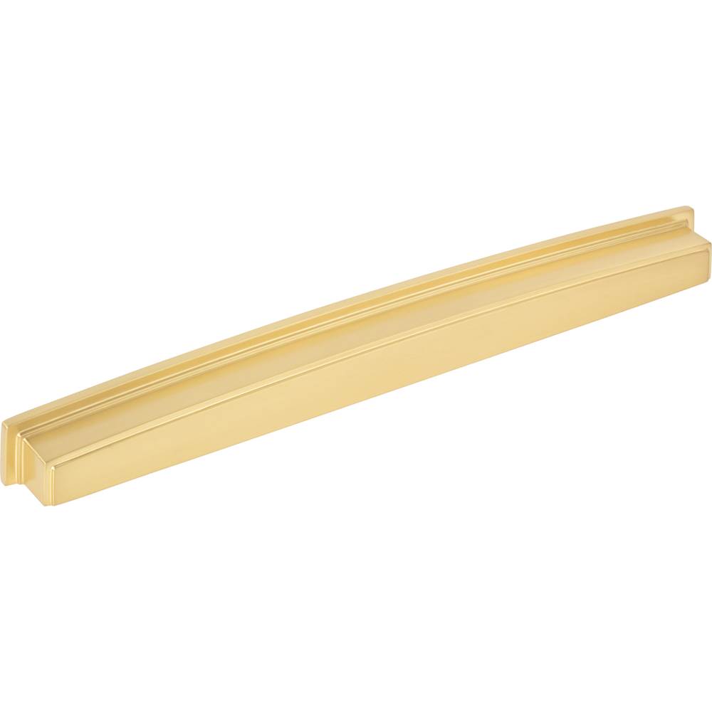 Jeffrey Alexander 305 mm Center Brushed Gold Square-to-Center Square Renzo Cabinet Cup Pull