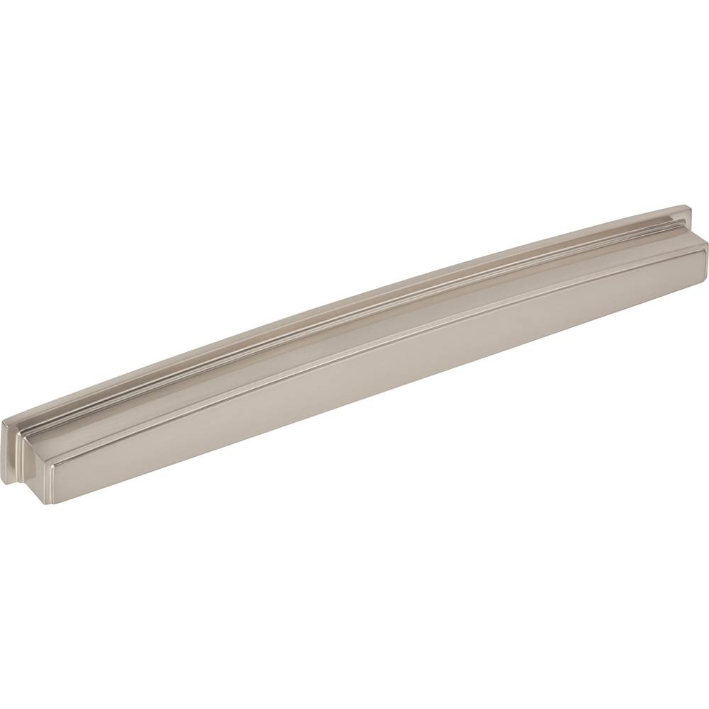 Jeffrey Alexander 305 mm Center Satin Nickel Square-to-Center Square Renzo Cabinet Cup Pull