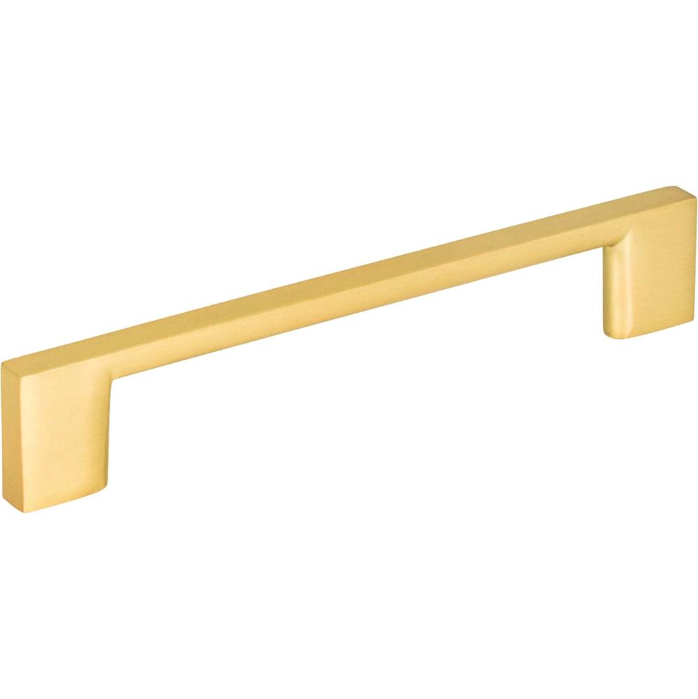Jeffrey Alexander 128 mm Center-to-Center Brushed Gold Square Sutton Cabinet Bar Pull