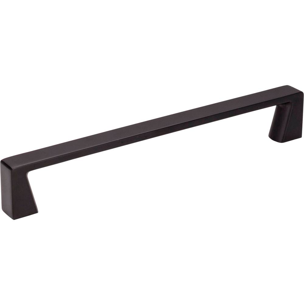 Jeffrey Alexander 160 mm Center-to-Center Matte Black Square Boswell Cabinet Pull