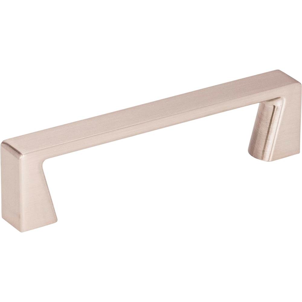 Jeffrey Alexander 96 mm Center-to-Center Satin Nickel Square Boswell Cabinet Pull