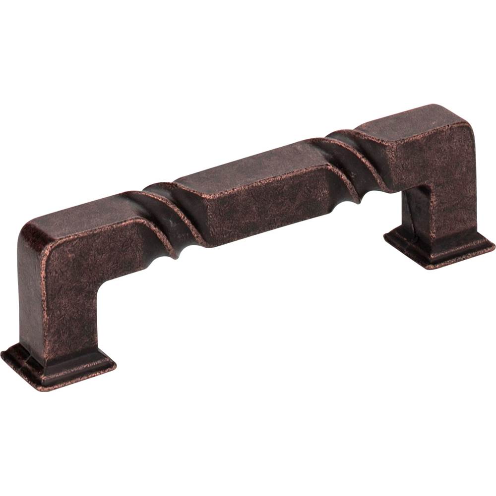 Jeffrey Alexander 96 mm Center-to-Center Distressed Oil Rubbed Bronze Rustic Twist Tahoe Cabinet Pull