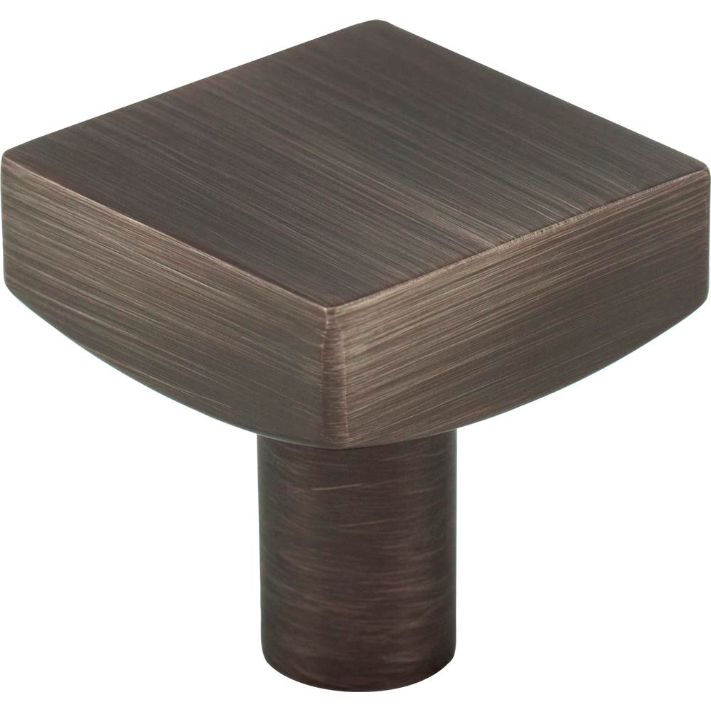 Jeffrey Alexander 1-1/8'' Overall Length Brushed Pewter Square Dominique Cabinet Knob