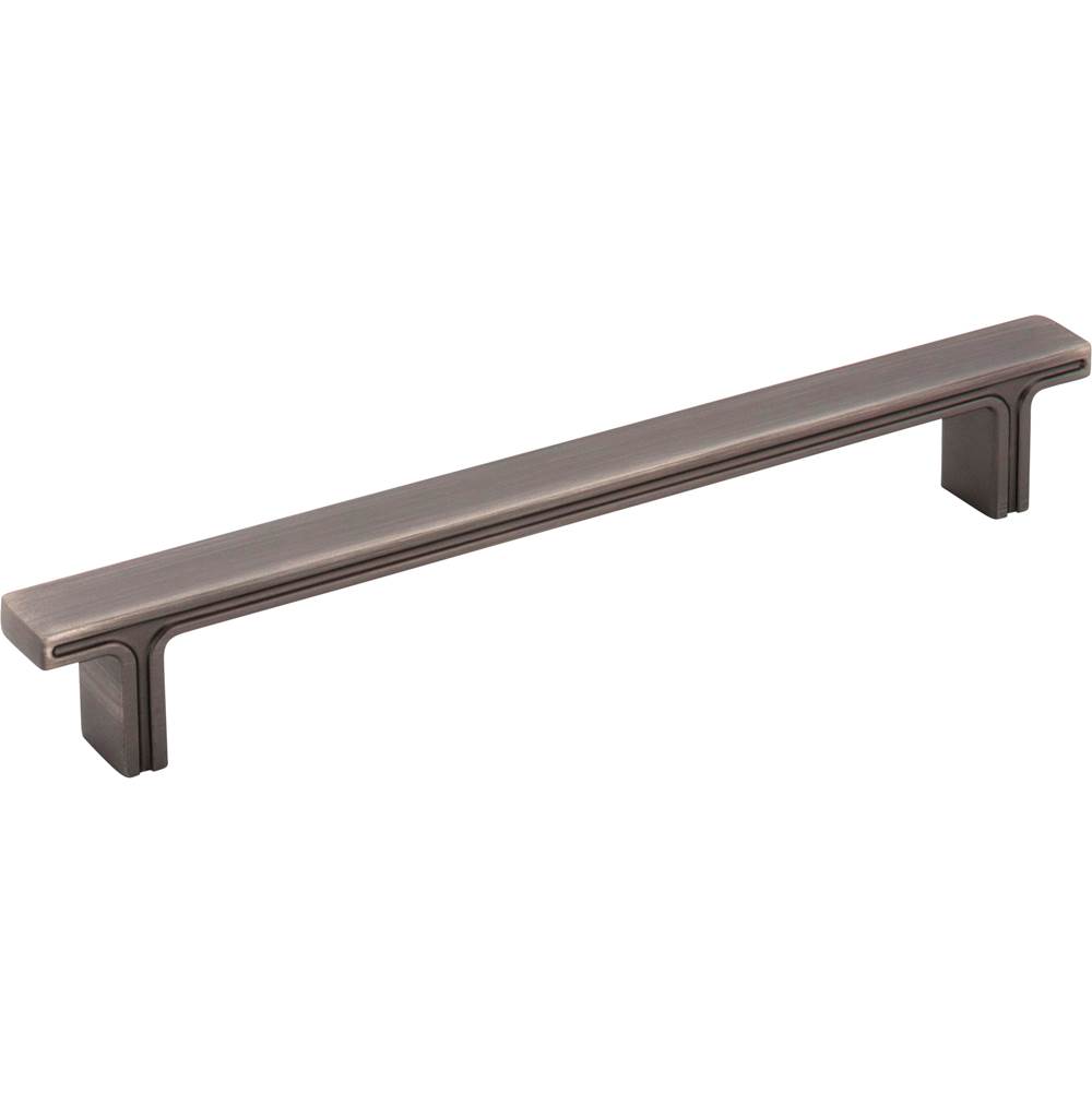 Jeffrey Alexander 160 mm Center-to-Center Brushed Pewter Square Anwick Cabinet Pull