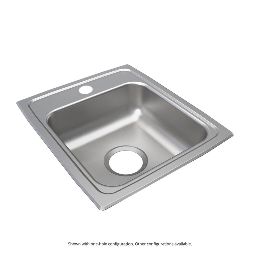 Just Manufacturing Stainless Steel 15'' x 17-1/2'' x 6'' 2-Hole Single Bowl Drop-in ADA Sink
