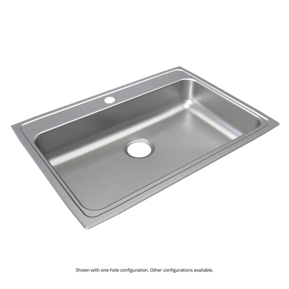 Just Manufacturing Stainless Steel 33'' x 22'' x 5-1/2'' 2-Hole Double Bowl Drop-in ADA Sink