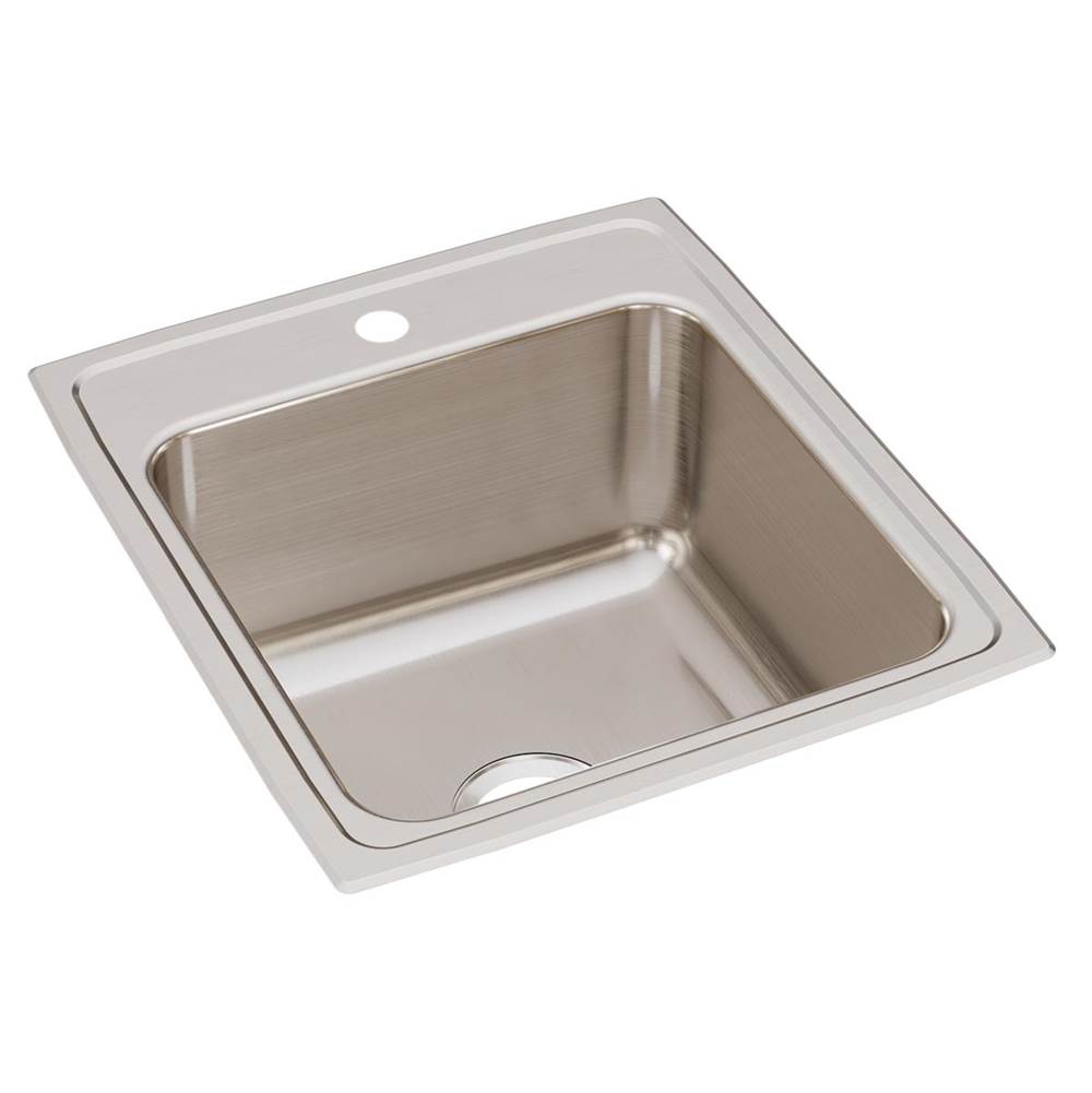 Just Manufacturing Stainless Steel 19-1/2'' x 22'' x 10-1/8'' 1-Hole Single Bowl Drop-in Sink