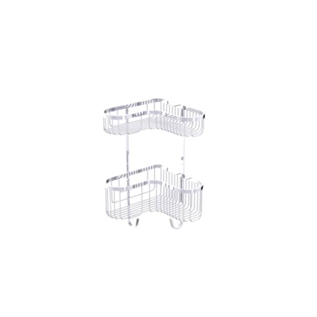Kartners Bath & Shower Baskets - Double Wire Basket-Black Nickel
