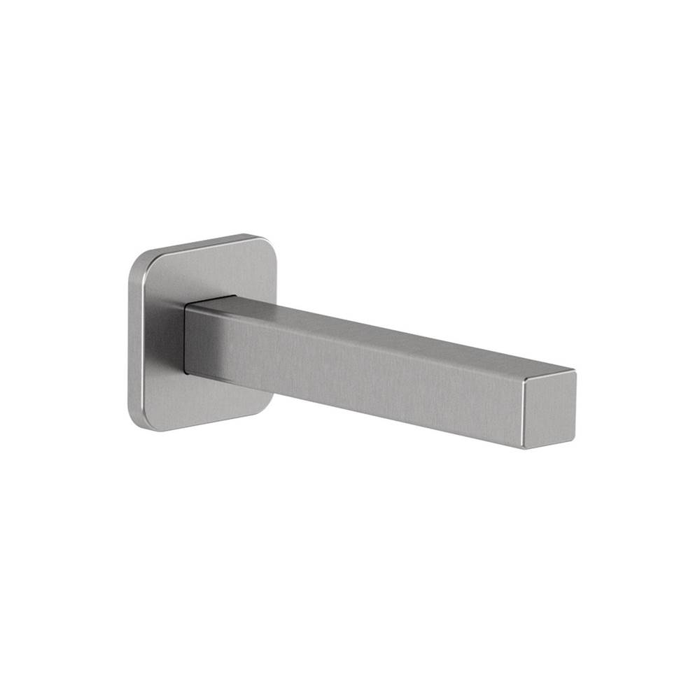 Kalia 1/2'' Cooper ''Slip Fit'' Inlet or Male Water 1/2 NPT with 76mm (3'') Adjustment Square Tub Spout Pure Nickel PVD