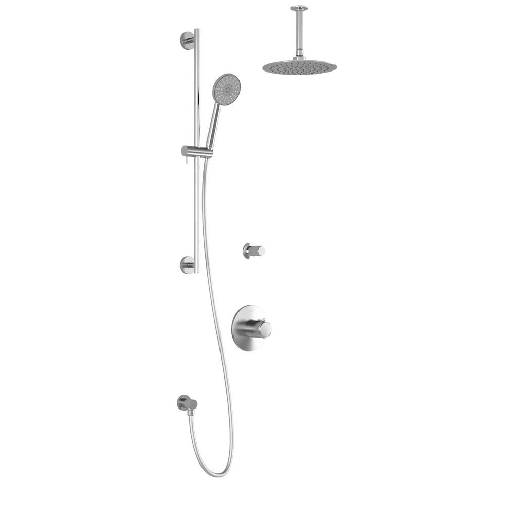 Kalia CITE™ TD2 : Thermostatic Shower System with Vertical Ceiling Arm Chrome