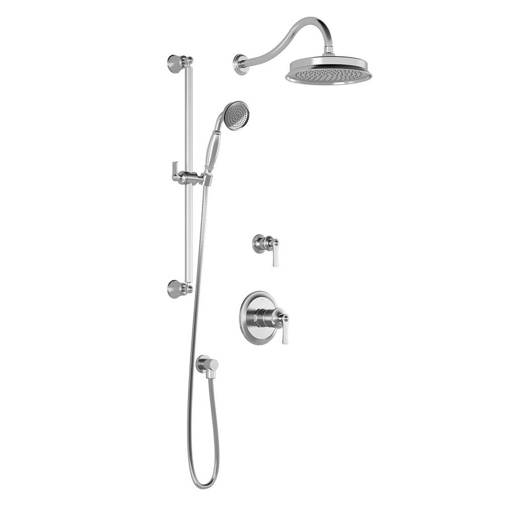 Kalia RUSTIK™ TD2 (Valves Not Included) : Thermostatic Shower System with Wallarm Chrome