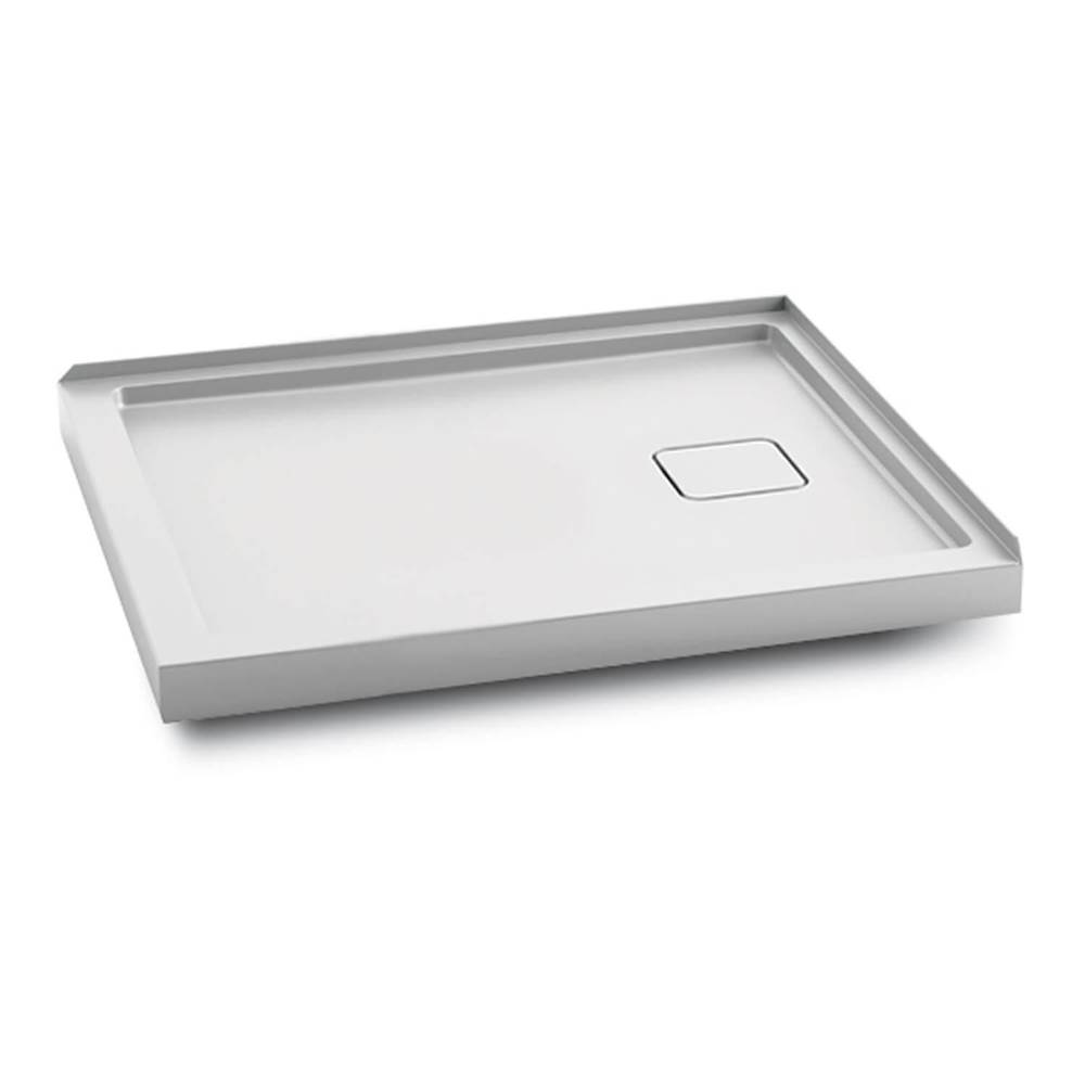 Kalia KOVER™ 48x32 Rectangular Acrylic Shower Base 48x32 with Right Drain and Integrated Tiling Flange on 2 Sides