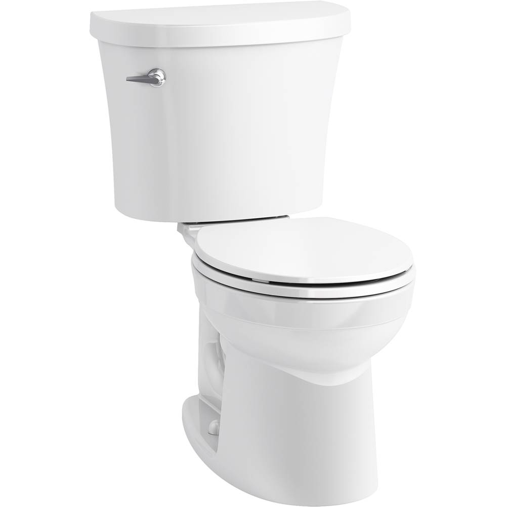 Kohler Kingston™ Two-piece round-front 1.28 gpf toilet with antimicrobial finish