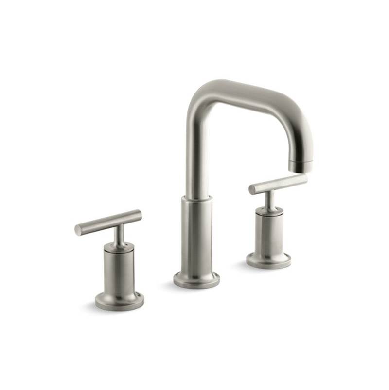 Kohler Purist® Deck-mount bath faucet trim for high-flow valve with lever handles, valve not included