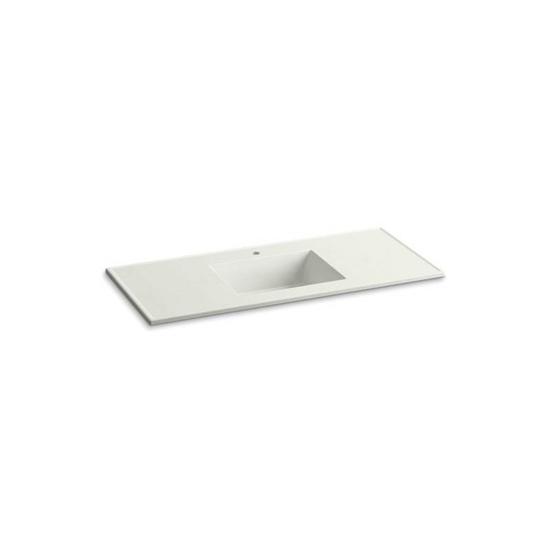 Kohler Ceramic/Impressions® 49'' rectangular vanity-top bathroom sink with single faucet hole