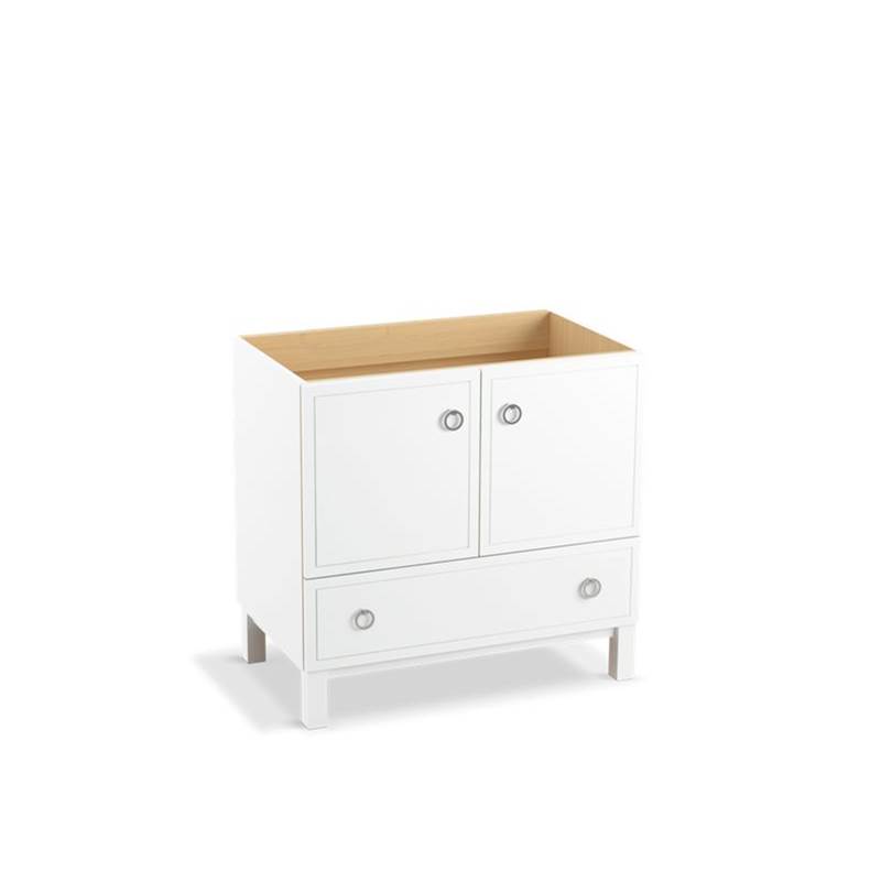 Kohler Jacquard® 36'' bathroom vanity cabinet with furniture legs, 2 doors and 1 drawer