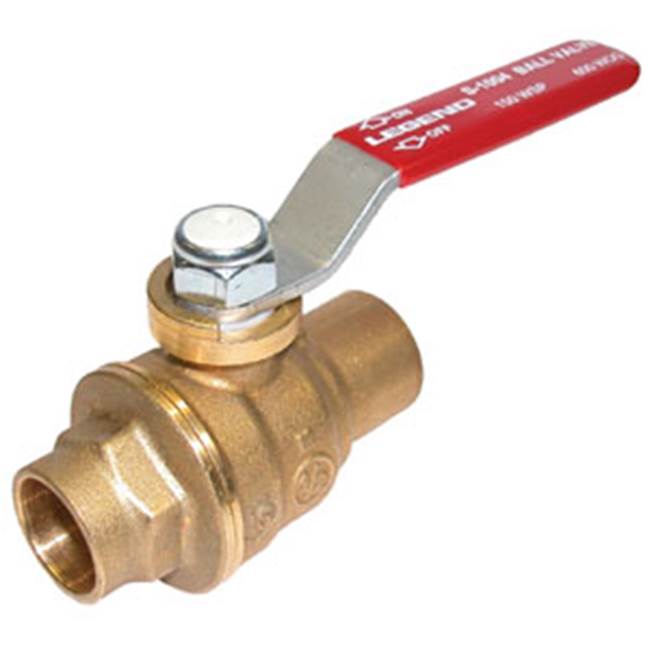 Legend Valve 2'' S-1004NL No Lead Forged Brass Large Pattern Full Port Ball Valve, with Cubic Ball