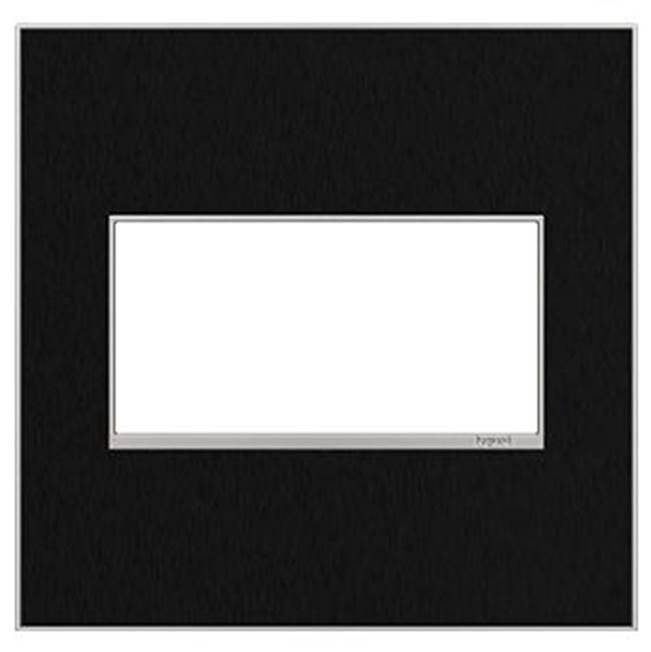 Legrand Black Stainless, 2-Gang Wall Plate