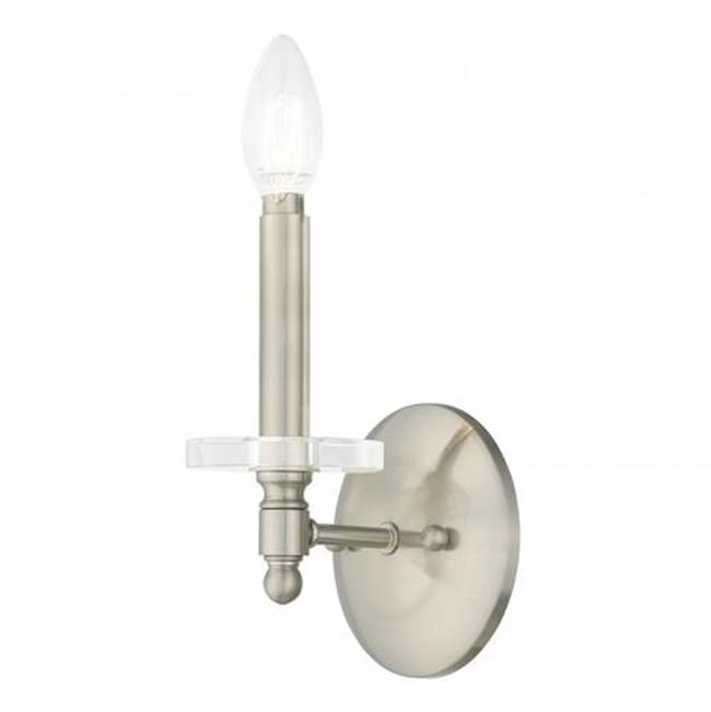 Livex 1 Lt Brushed Nickel Wall Sconce