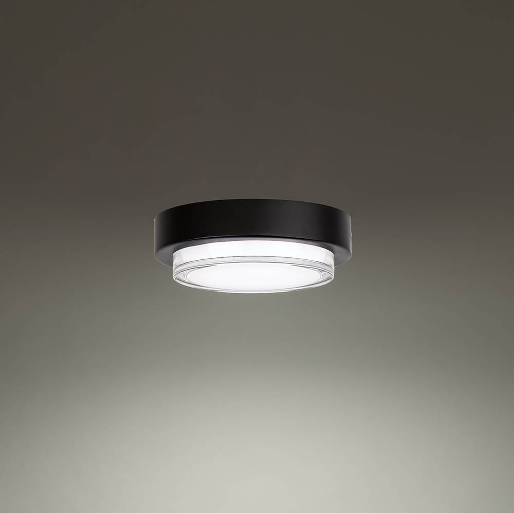 Modern Forms Kind 8'' LED Outdoor Flush Mount Light 2700K in Black