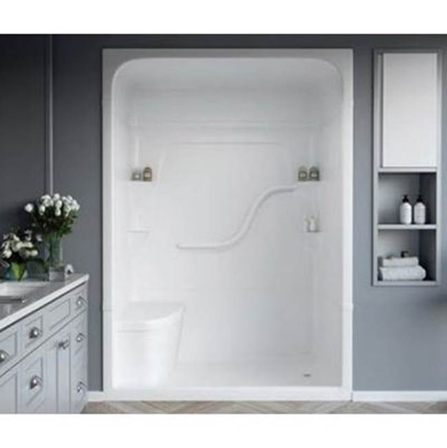 Mirolin Canada White Madison 5 Shower Stall With Seat