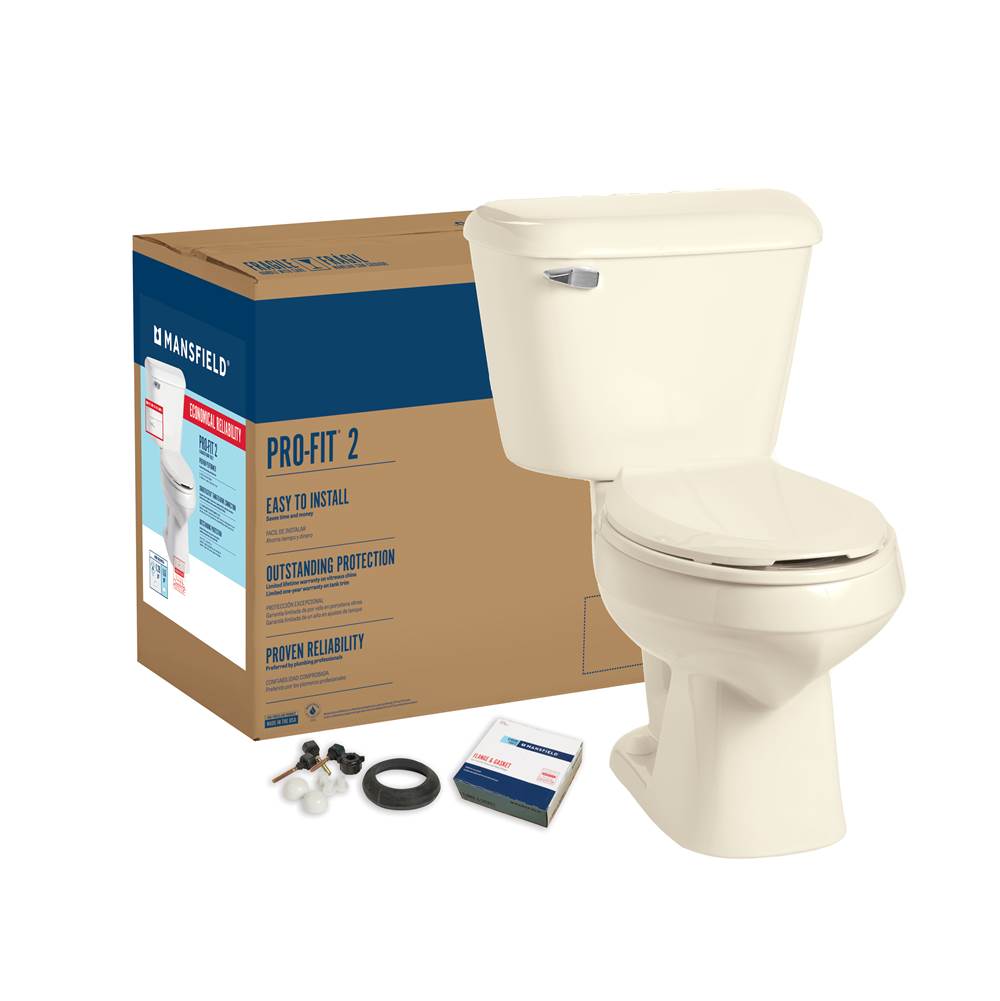 Mansfield Plumbing Pro-Fit 2 1.6 Elongated Complete Toilet Kit