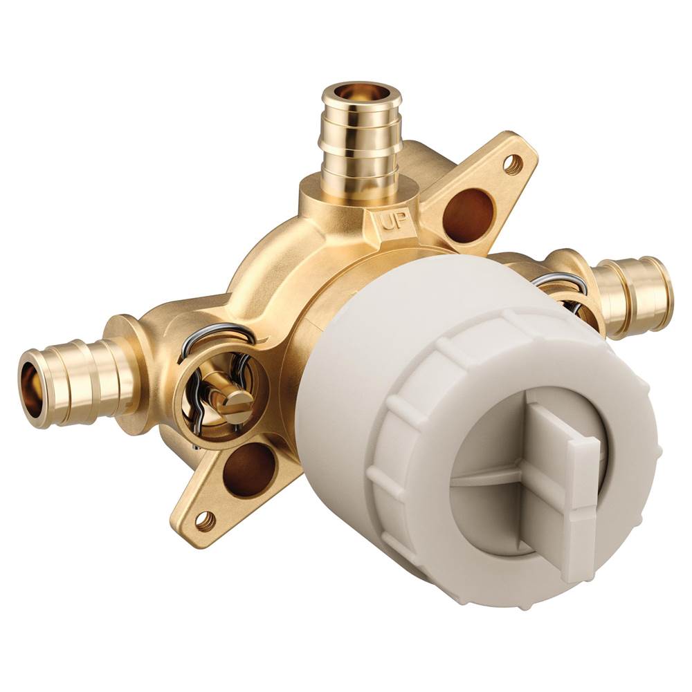 Moen M-CORE 3-Series 3 Port Shower Mixing Valve with Cold Expansion PEX Connections and Stops