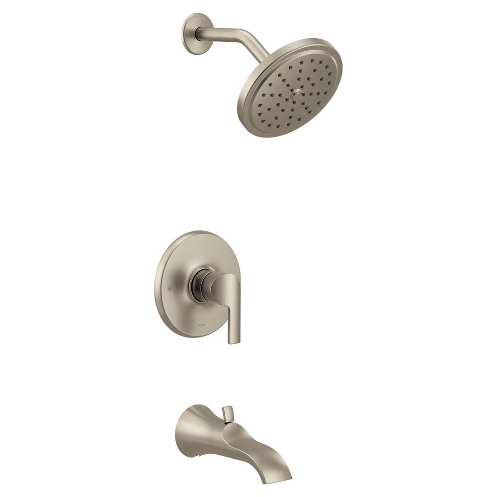 Moen Doux M-CORE 3-Series 1-Handle Tub and Shower Trim Kit in Brushed Nickel (Valve Sold Separately)