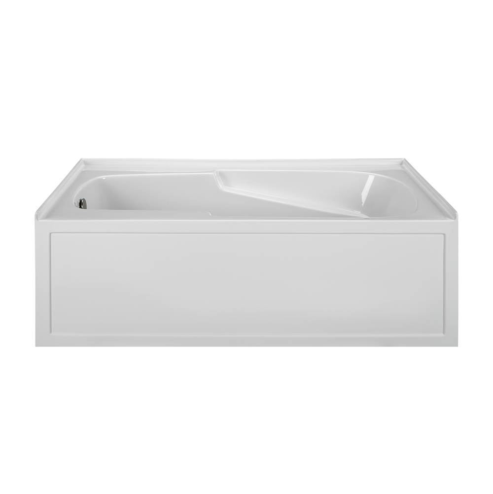 MTI Basics 60X42 White Right Hand Drain Integral Skirted Air Bath W/ Integral Tile Flange-Basics