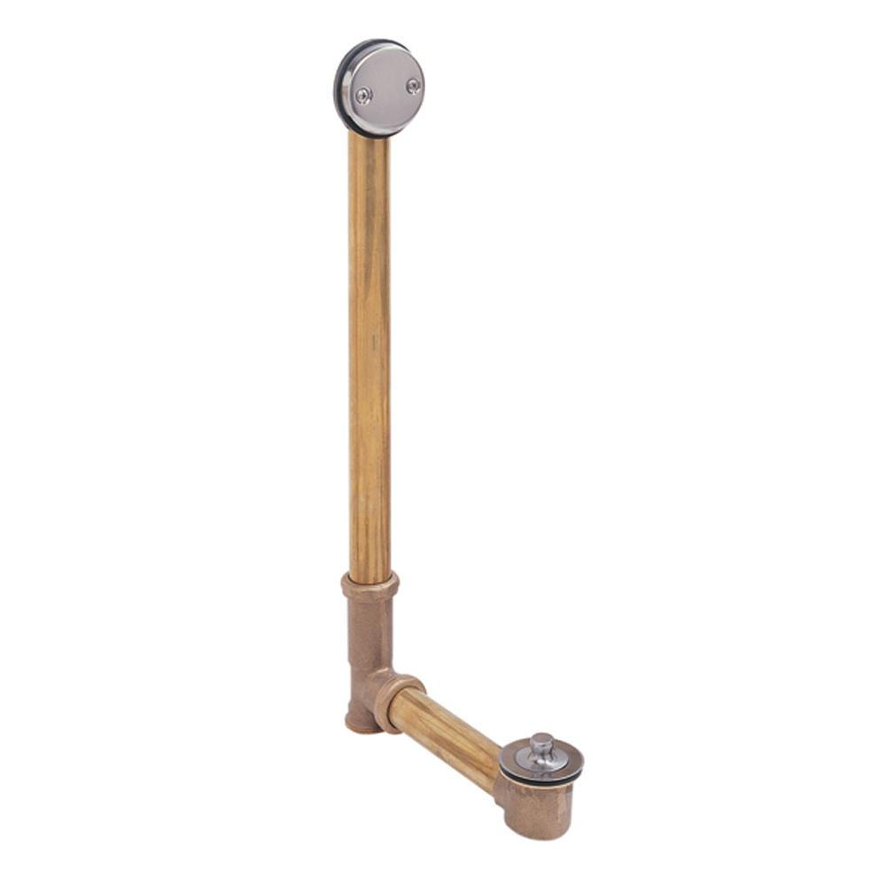 Mountain Plumbing Economy Lift & Turn Style Bath Waste & Overflow Drain (Brass Body) - For Center Drain Tubs